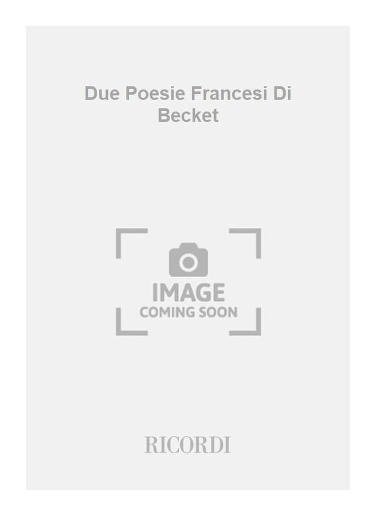 Due Poesie Francesi Di Becket